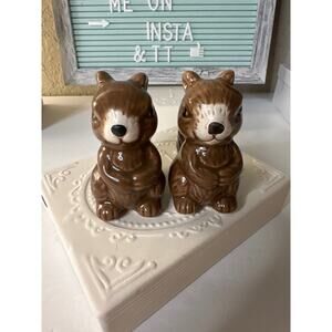 Vintage Squirrel Couple Salt & Pepper Shakers
